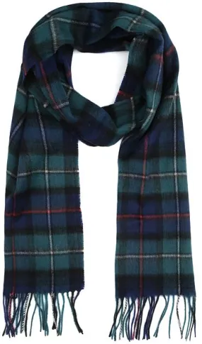 Barbour Écharpe Tartan Mckenzie Vert Foncé USC0137-GN71 co