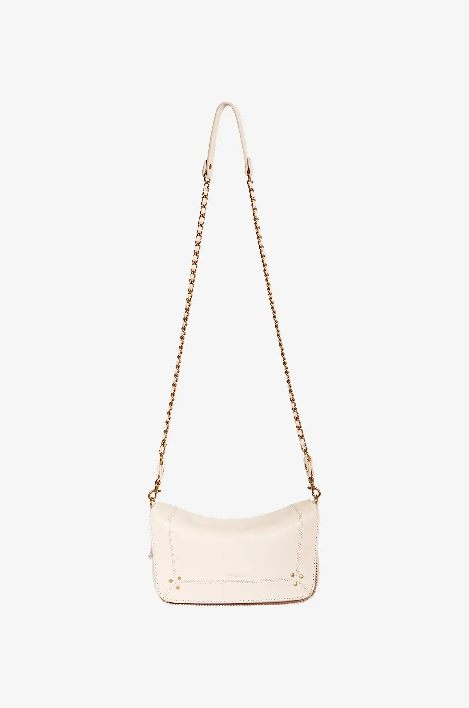 Sac porté épaule en cuir de chèvre grainé Bobi