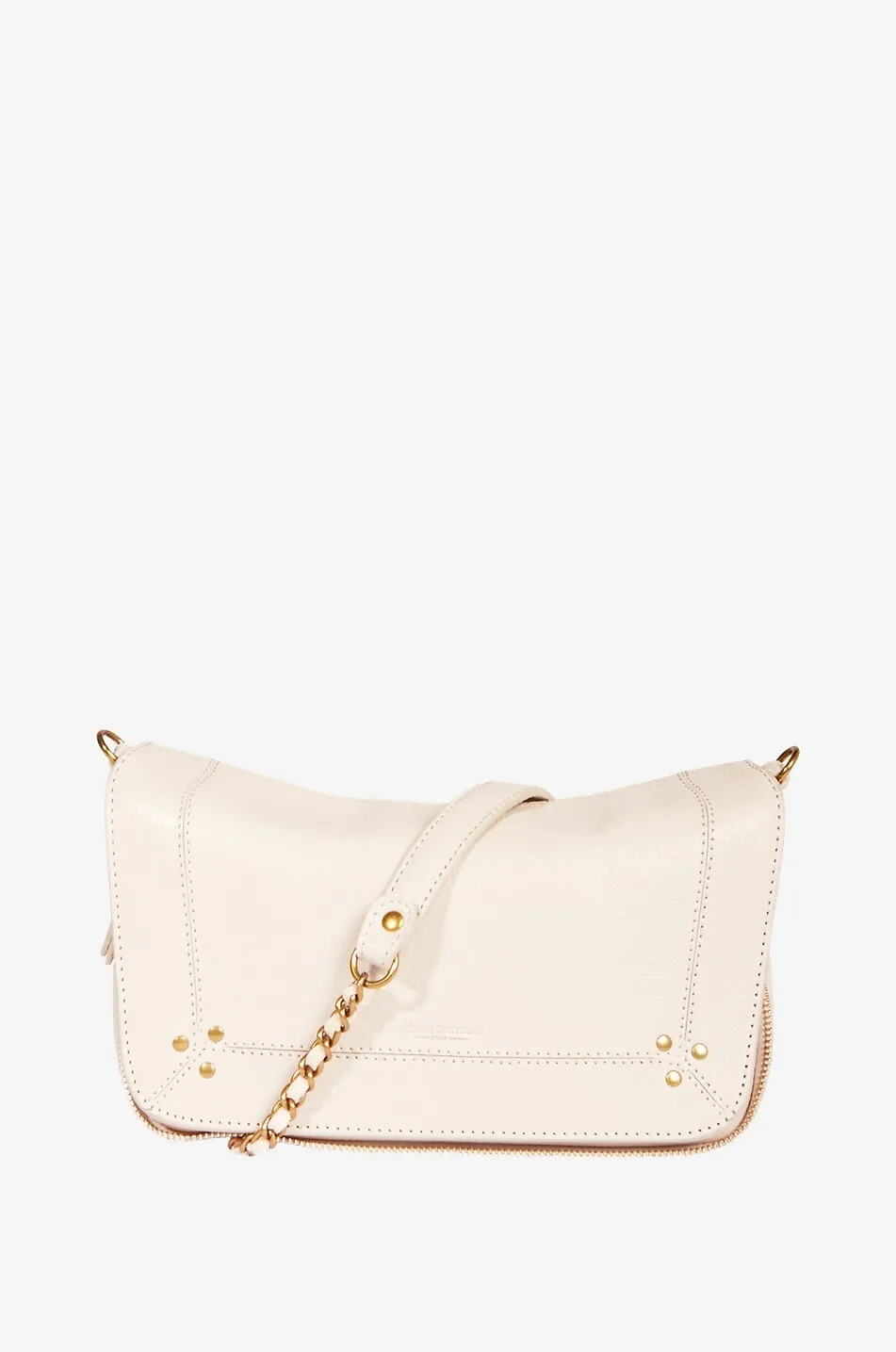 Sac porté épaule en cuir de chèvre grainé Bobi