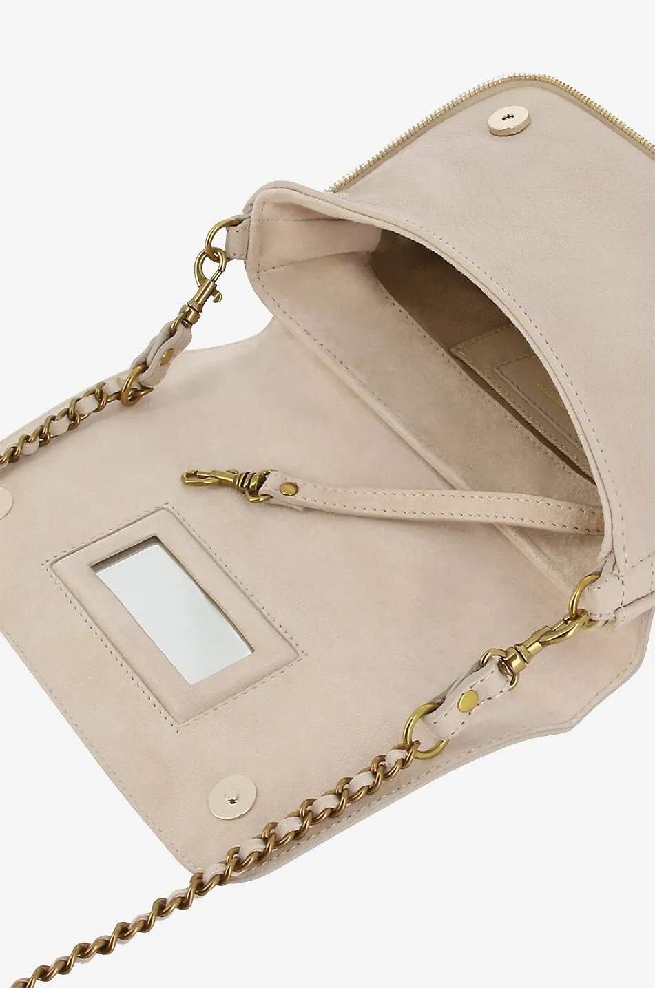Sac porté épaule en cuir de chèvre grainé Bobi